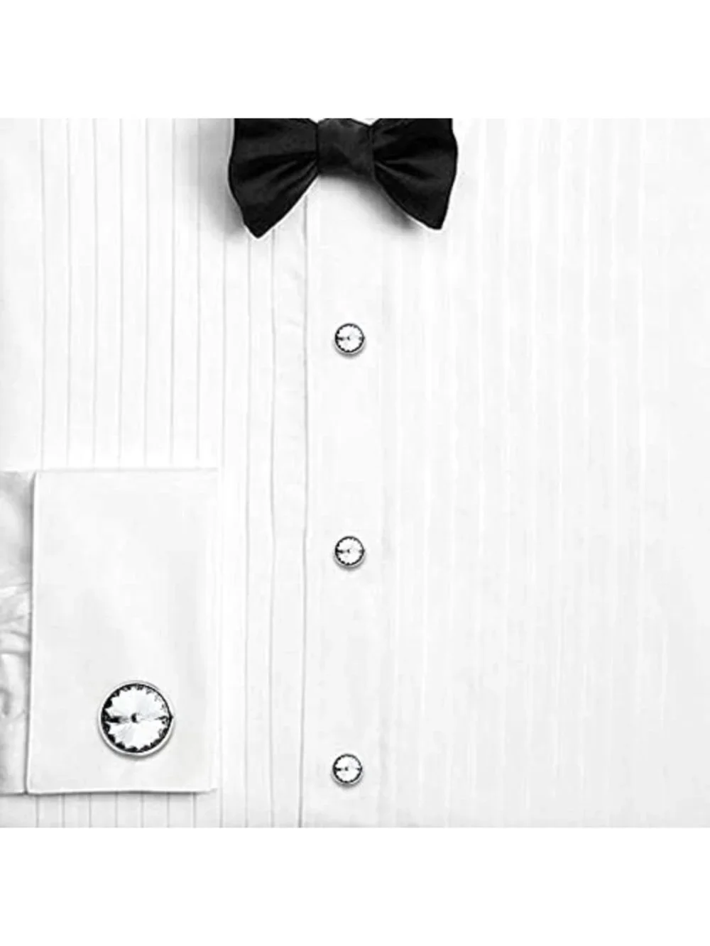 Elegant Cufflinks & Shirt Studs Set for Men - Gift Boxed Jewelry for Weddings